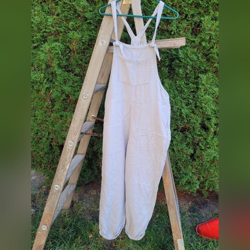 Light blue overalls